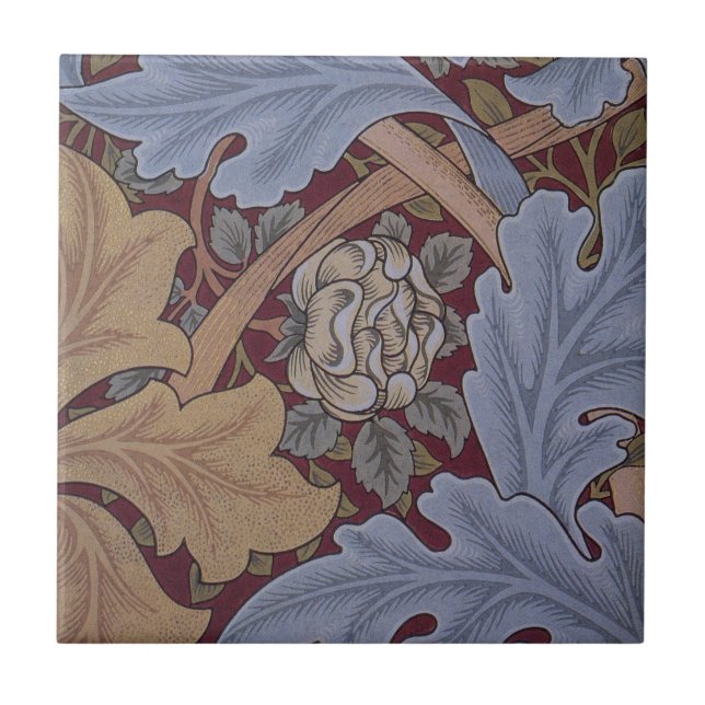 St. James Acanthus-Blattmuster von William Morris Fliese (Vorderseite)