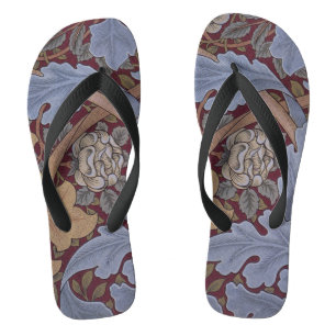 St. James Acanthus-Blattmuster von William Morris Flip Flops