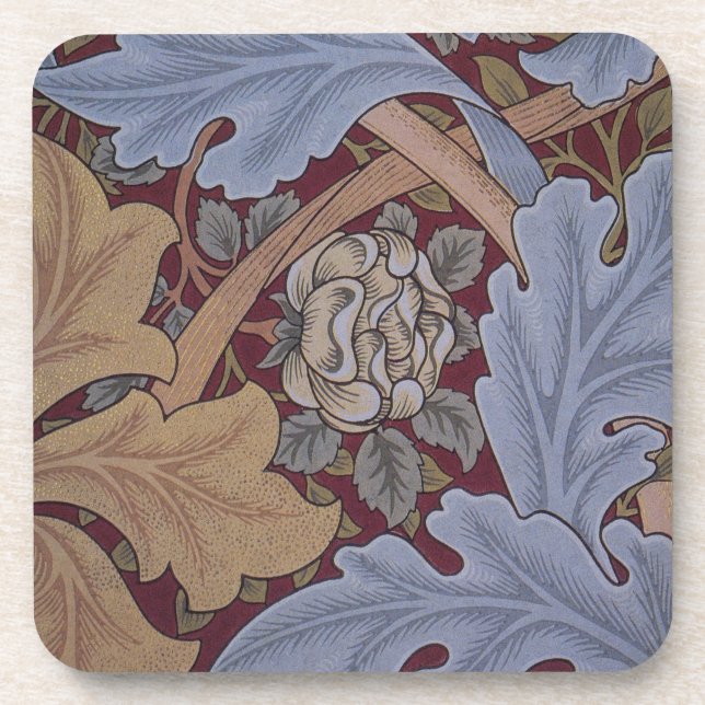 St. James Acanthus-Blattmuster von William Morris Getränkeuntersetzer (Vorderseite)