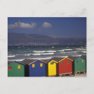 St. James Bay-Badehäuschen, bei Kapstadt, Postkarte