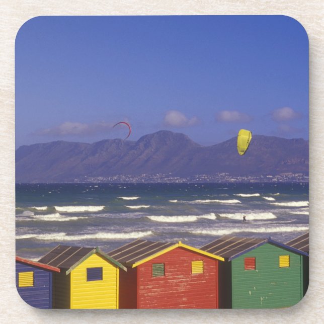 St. James Bay Bathing Boxes, in der Nähe von Capet Untersetzer (Vorderseite)