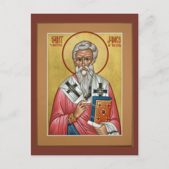 St. James, Bruder der Lord Prayer Card Postkarte (Vorderseite)