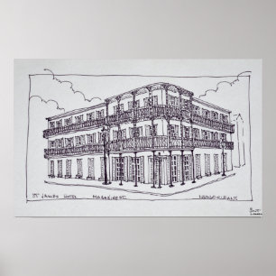 St. James Hotel   Französisches Viertel, New Orlea Poster