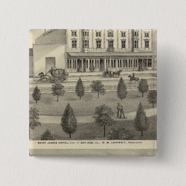 St James Hotel, Wohnsitz Button (Vorderseite)