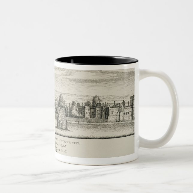 St James Palast und Teil der Stadt von Westmin Zweifarbige Tasse (Rechts)