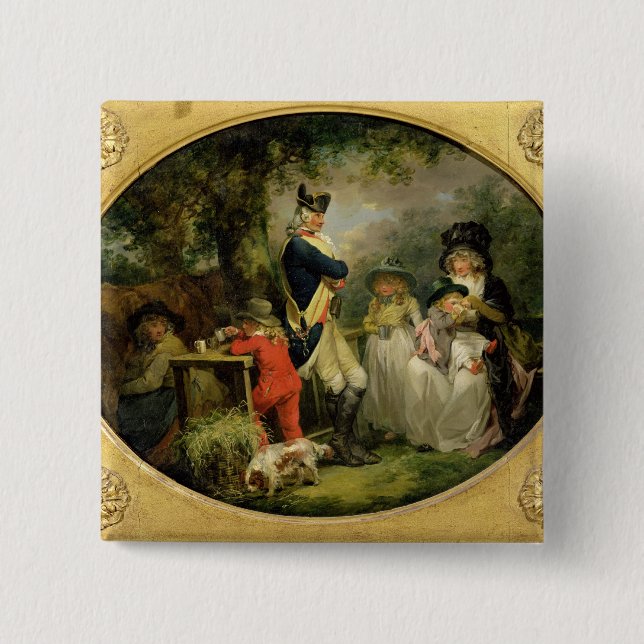 St James Park (Öl auf Leinwand) Button (Vorderseite)