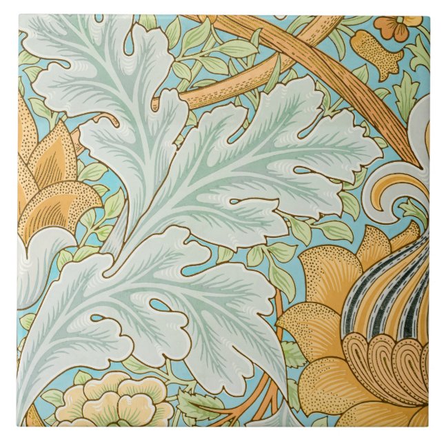 St James Pattern (von William Morris) Fliese (Vorderseite)
