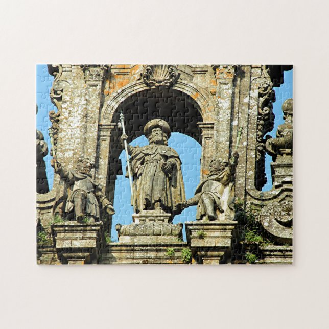 St. James, Santiago de Compostela Cathedral, Spain Puzzle (Horizontal)