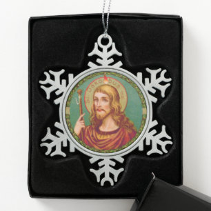 St. James the Greater (JMAS 04) Schneeflocken Zinn-Ornament