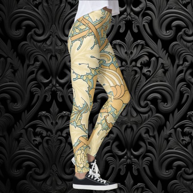 St. James von William Morris, Acanthus Blätter Leggings (St. James by William Morris, Textile Pattern Leggings)