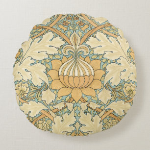 St. James von William Morris, Akanthusblätter Rundes Kissen