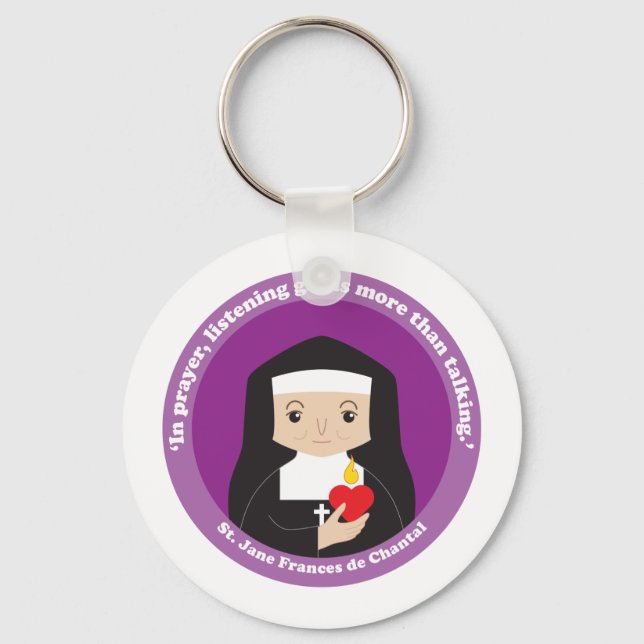 St. Jane Frances de Chantal Schlüsselanhänger (Vorderseite)