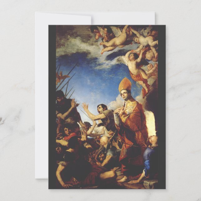 St. Januarius Bischof von Benevento Einladung (Vorderseite)