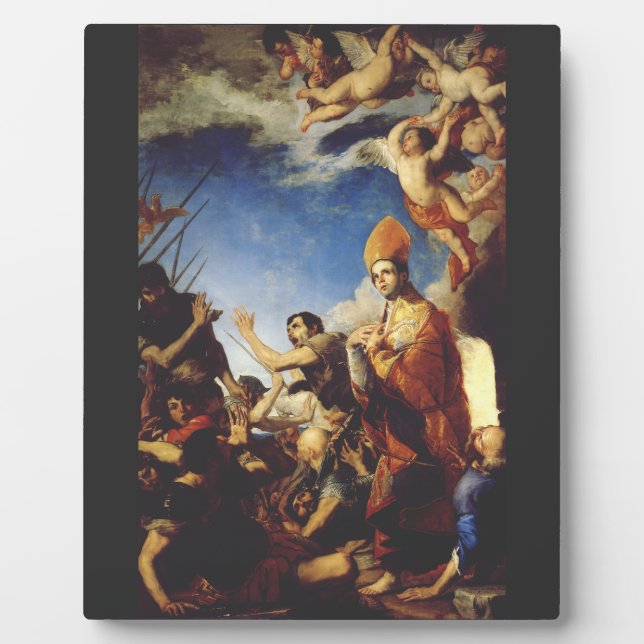 St. Januarius Bischof von Benevento Fotoplatte (Vorderseite)