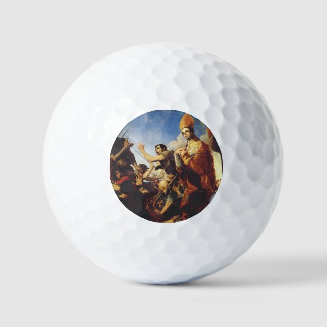 St. Januarius Bischof von Benevento Golfball (Vorderseite)