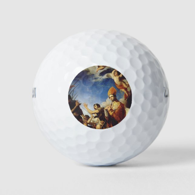 St. Januarius Bischof von Benevento Golfball (Vorderseite)