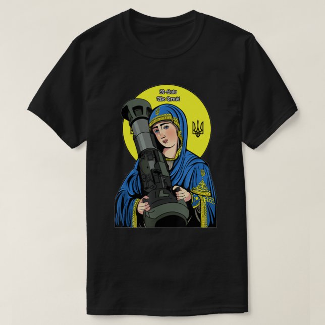St. Javelin - St. Javelin Der Beschützer der Ukrai T-Shirt (Design vorne)