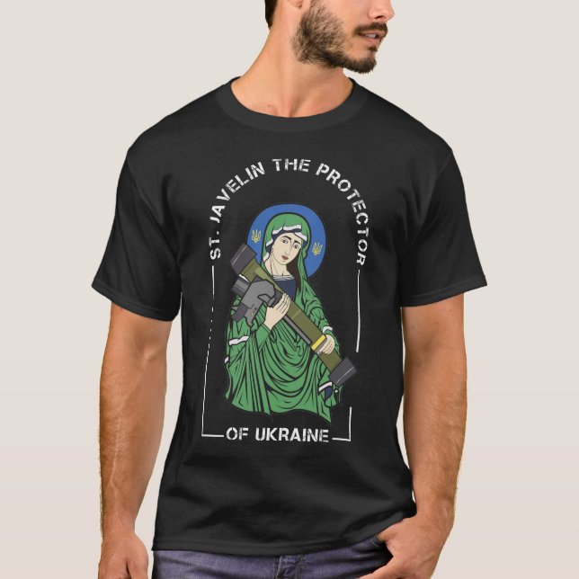 St. Javelin The Protector of Ukraine T-Shirt (Vorderseite)