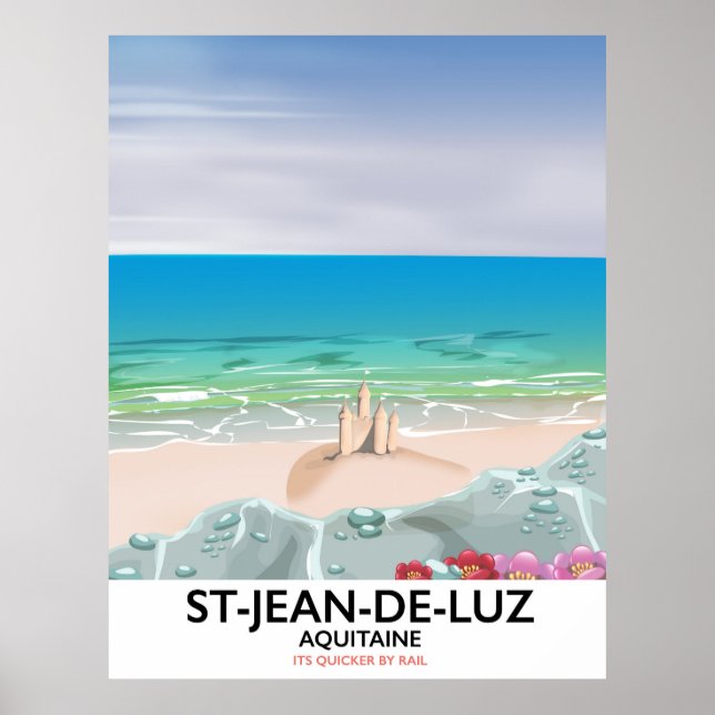 St-Jean-de-Luz, Aquitaine Travel Poster (Vorne)