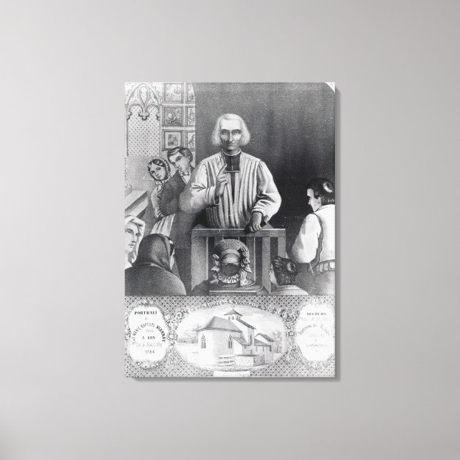 St. Jean-Marie Vianney preaching, 19. Jahrhundert Leinwanddruck (Vorderseite)