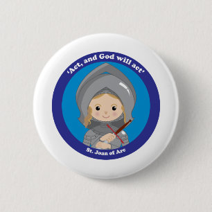 St. Jeanne d'Arc Button