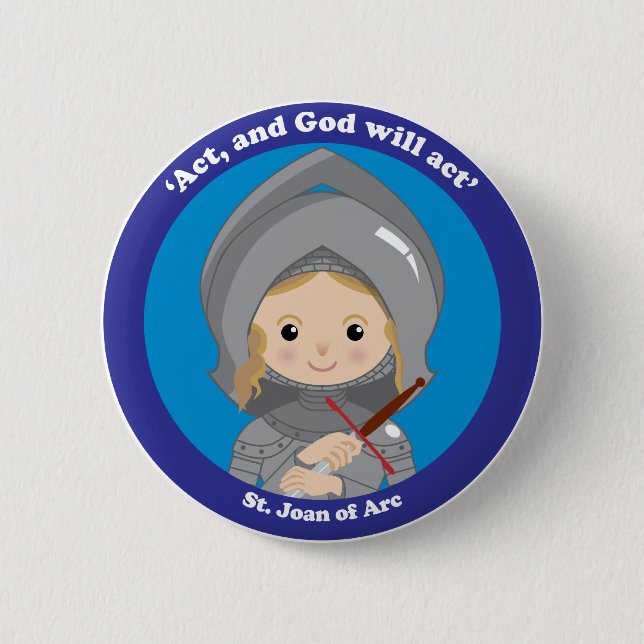 St. Jeanne d'Arc Button (Vorderseite)