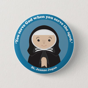 St. Jeanne Jugan Button