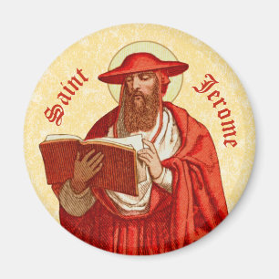 St. Jerome als Kardinal mit Buch (P 004) Magnet