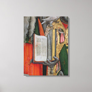 St Jerome Bibel und St Gregory Taube, Detail Leinwanddruck