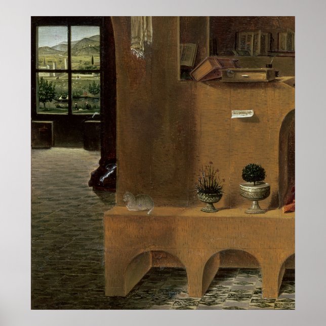 St. Jerome in seinem Studium, c.1475 Poster (Vorne)