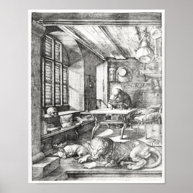 St. Jerome in seiner Studie, 1514 Poster (Vorne)