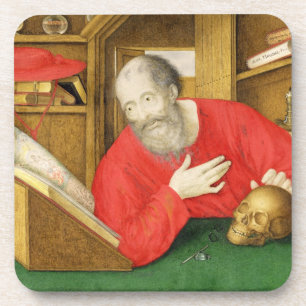 St Jerome in seiner Studie, 1650 (bodycolour und Getränkeuntersetzer