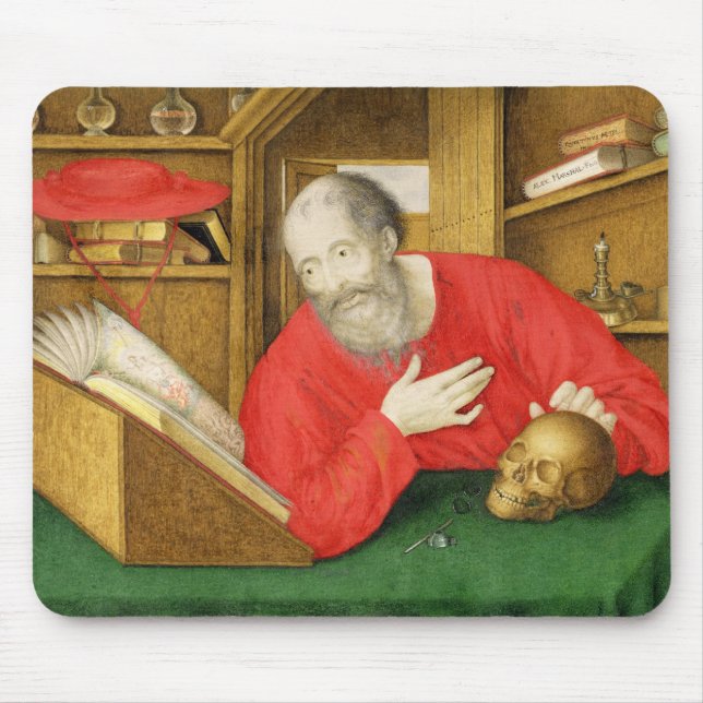 St Jerome in seiner Studie, 1650 (bodycolour und Mousepad (Vorne)
