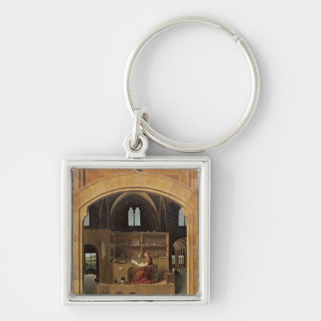 St Jerome in seiner Studie, c.1475 Schlüsselanhänger (Vorne)