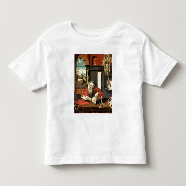 St Jerome in seiner Studie Kleinkind T-shirt (Vorderseite)