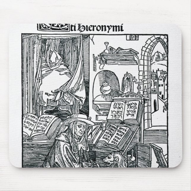 St Jerome in seiner Studie Mousepad (Vorne)