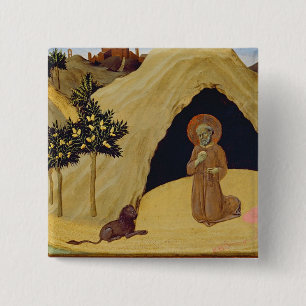 St Jerome mit dem Löwe, 1436 (Tempera auf Platte) Button