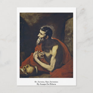 St. Jerome, San Jeronimo von Jusepe de Ribera Postkarte