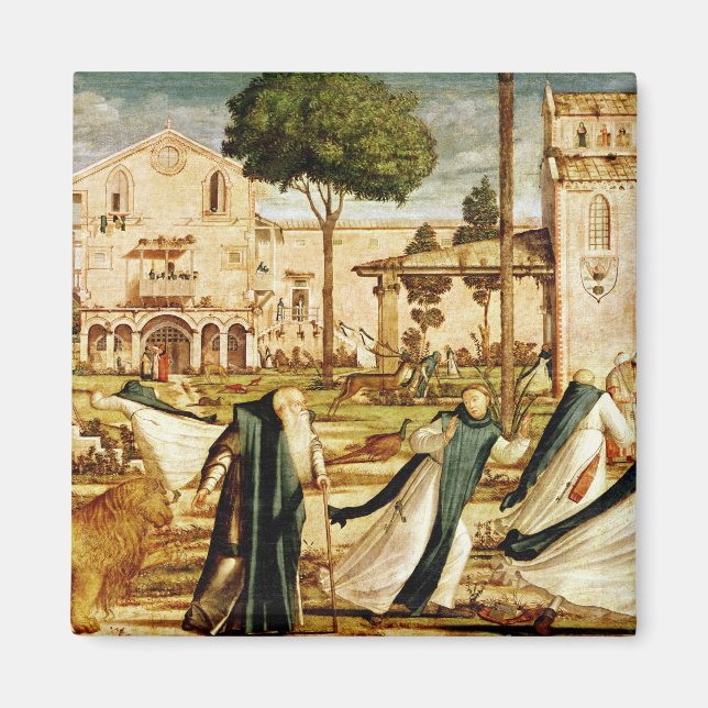 St. Jerome und Löwe im Kloster, 1501-09 Magnet (Vorne)