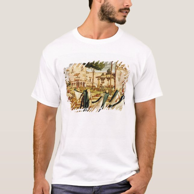 St Jerome und Löwe im Kloster, 1501-09 T-Shirt (Vorderseite)