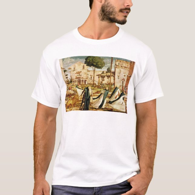 St Jerome und Löwe im Kloster, 1501-09 T-Shirt (Vorderseite)