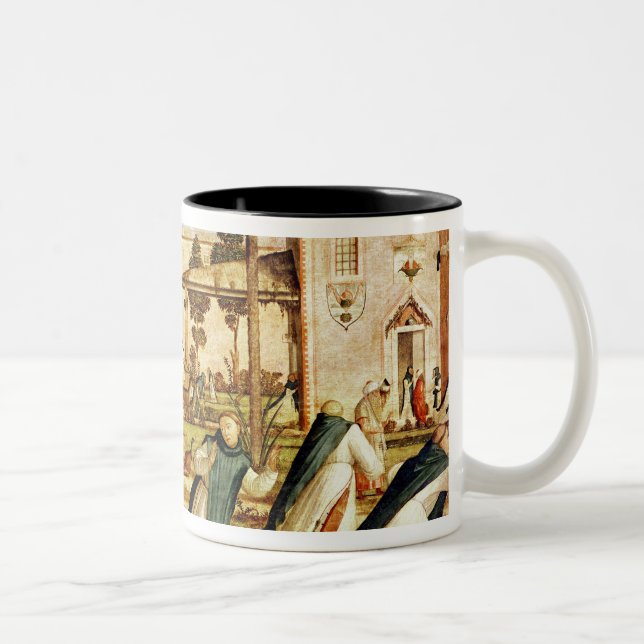 St Jerome und Löwe im Kloster, 1501-09 Zweifarbige Tasse (Rechts)