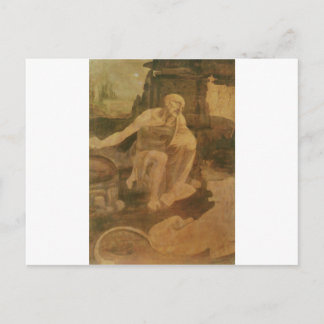 St. Jerome von Leonardo Da Vinci Postkarte