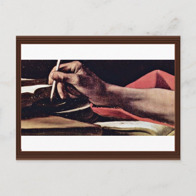 St. Jerome, von Michelangelo Meris detailliert ges Postkarte (Vorderseite)
