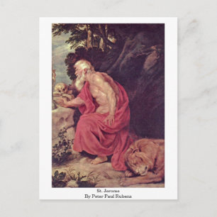 St. Jerome von Peter Paul Rubens Postkarte