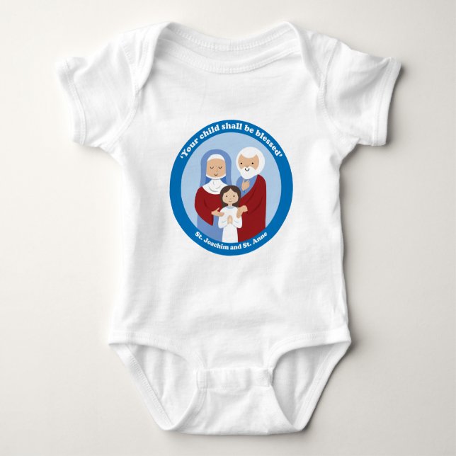 St. Joachim und St. Anne Baby Strampler (Vorderseite)