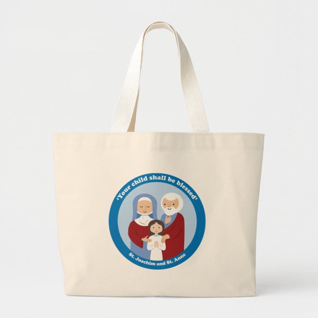 St. Joachim und St Anne Jumbo Stoffbeutel (Vorne)