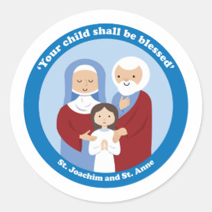 St. Joachim und St. Anne Runder Aufkleber