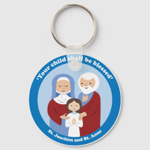 St. Joachim und St Anne Schlüsselanhänger