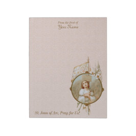 St. Joan Burning at the Stake (BF 01) V 8.5"x11" Notizblock